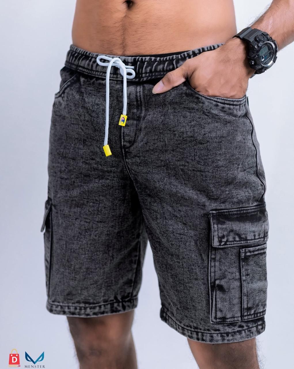 acid wash cargo short